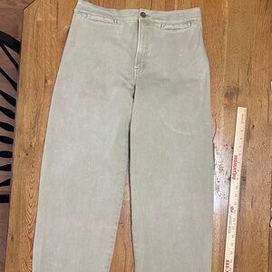 Madewell Women's Emmett Wide Leg Crop Pants Size 30